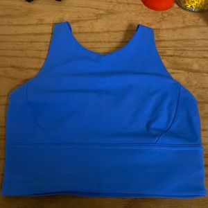 Blue lululemon longline bra